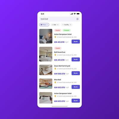 Search Hotel dailyui ui uiux