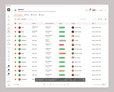 💵 Payment Transaction Page payment pricing table