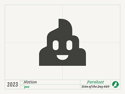 Icon of the Day #89 design emoji icon icons notion poop smile vector