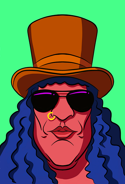 Slash design gnr graphic design gunsnroses illustration slash vector