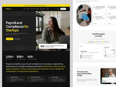 Paytubs - Payroll Saas Website automation business clean digital finance landing pages management pay payments payroll payroll management productivity reporting saas software solutions tools ui design uiux web design