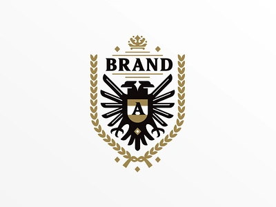 Coat Of Arm Heraldic Eagles ( LOGO FOR SALE ) branding for sale graphic design logo logo for sale