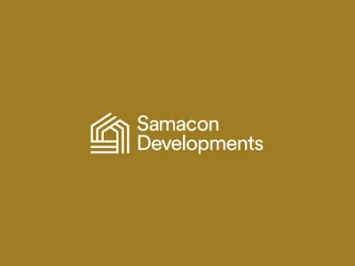 Samacon Developments Logo Design branding gold graphic design house logo