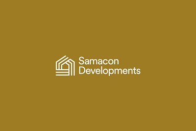 Samacon Developments Logo Design branding gold graphic design house logo