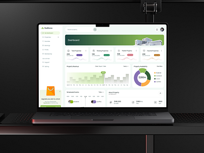 Property Management SaaS Dashboard ai apartment app dashboard design estate interface management property proptech real estate saas service ui ux web