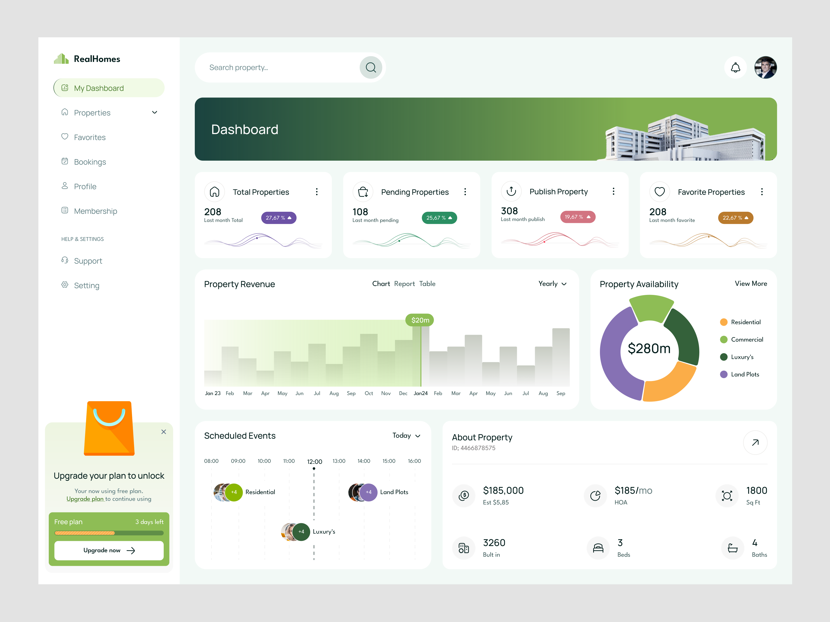 Example of Property Management Web App