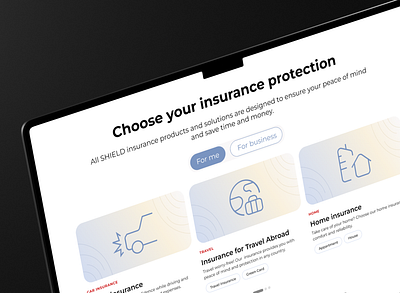 SHIELD - Insurance Company Website design design pages design website insurance landing page typography ui uxui uxui design web design