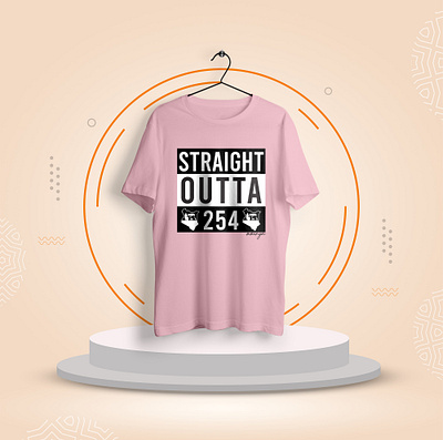 Straight outta kenya typography t shirt design 178 apparel clothing design graphic illustration tee typography uniquetees