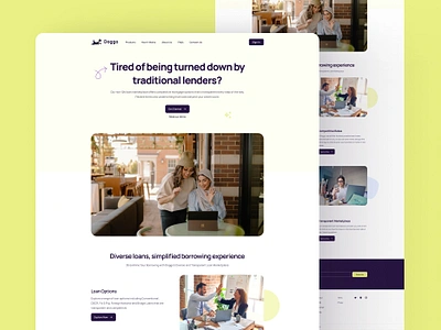 Doggo Funding LLC Landing Page borrow business credit diverse loan doggo finance funding funding company landing landing page loan management mortgage mrketplace platform saas tajul ui ui design ux