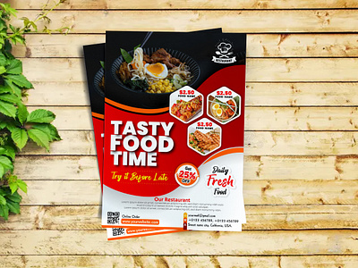 Restaurant Flyer banner brochure design flyer food graphic design illustration logo mhshanto3311 restaurant social media post