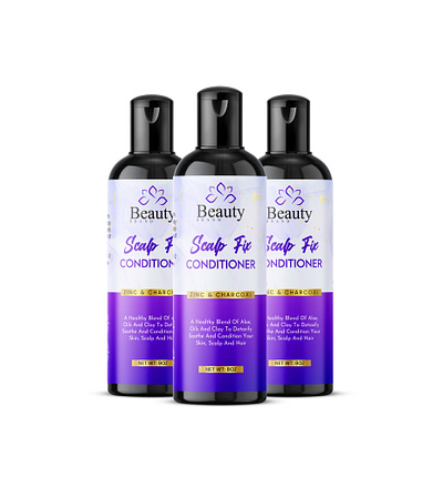 conditioner cosmetic label design amazon product listing