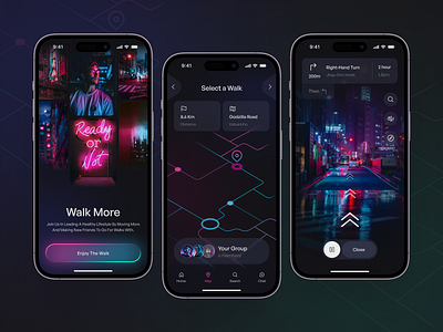 UX/UI Design for Web3 Move to Earn Mobile App app b2b dashboard design designer figma fitness mobile app mobile app design prototype saas sport ui uiuxdesign ux uxui design web design web3 wireframe