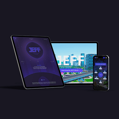 JEFF World - NFT Metaverse Landing page agency animation branding homepage ui ux web webdesign website