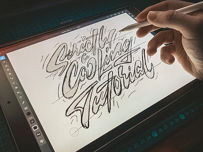 Strictly a Cooking Tutorial Extra Sketch hand lettering illustration lettering sketch thattypeguy type design typography