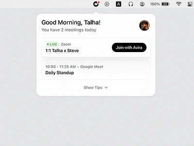 Better meeting notifications design figma light mode macos meeting notifications product design software design ui ux
