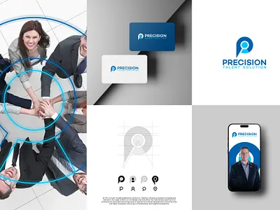 Precision Talent Solution Logo Design branding graphic design icon logo logo design recruting solution talent