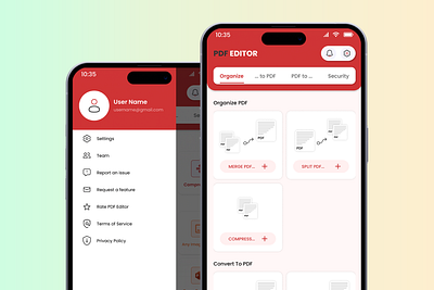 PDF Editor App Design figma mobile app mobile app design prototyping user experience user interface wireframing