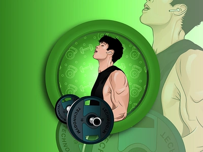 GYM BOI 3d branding car caricature cartoon design digital portrait graphic design ill illustration logo ui