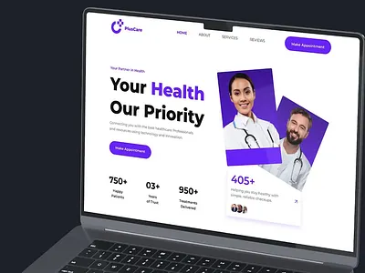 Plus Care’s Website And Branding Design by Brandsquare healthcare website design