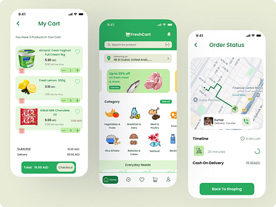 Grocery Delivery App animation delivery app food food app grocery app grocery mobile grocery store market mobile delivery online grocery online market ui uiux