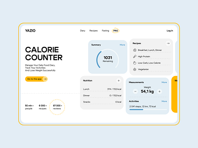 Calorie Counter Website