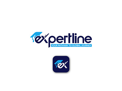 Expertline Logo Design (Professional study visa agency) branding graphic design logo