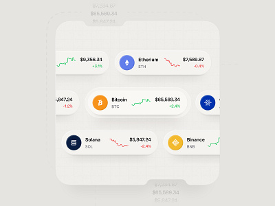 Crypto Component Design branding component crypto crypto currency design figma minimal design new trend ui ux design webdesign