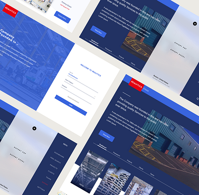 Login and Landing page design ai app application blue branding dashboard design flat icon landingpage login logo minimal signin typography ui ux vector web website