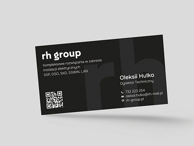 Visit / Business Card design branding design graphic design illustration logo rh group typography ui ui design ux vector visit business card design визитка дизайн визитки минимализм полиграфия