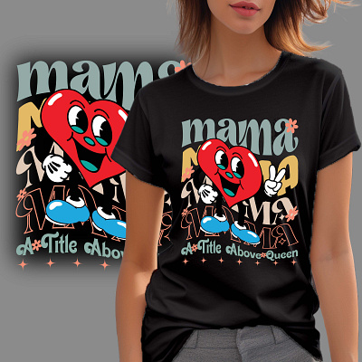 Mama Typography T-Shirt Design 2025 adobe illustrator brand design custom custom t shirt design design mama t shirt design t shirts trendy t shirt design typography typography t shirt design