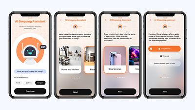 AI-Powered Shopping Experience ecommerce mobile app mobile ui ui ux