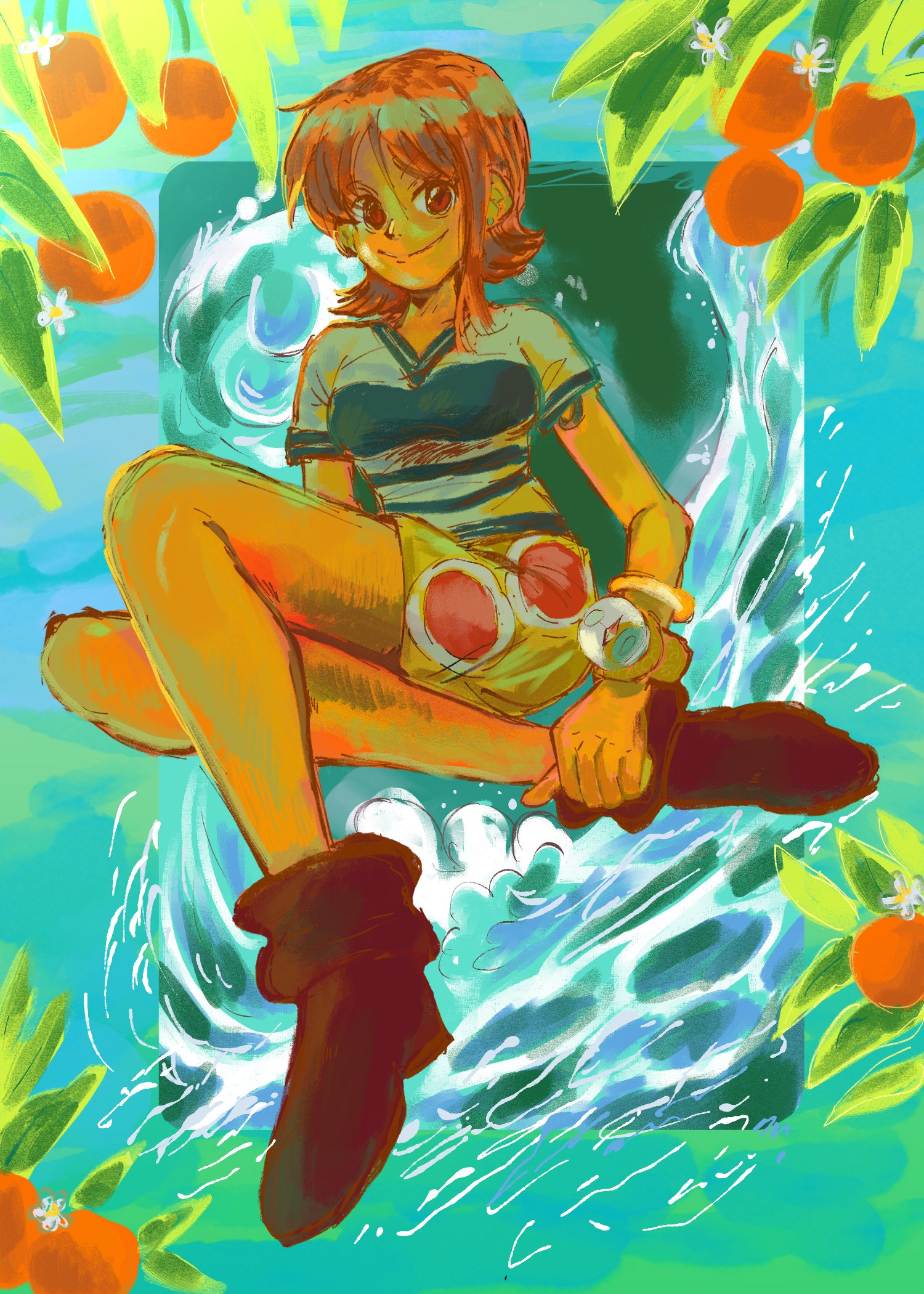 Nami and the sea my art ocean one piece