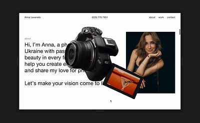 Photographer Portfolio Design with Framer animation branding framer frameruniversity interaction portfolio responsive ui ux