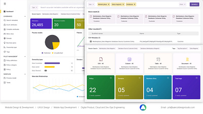 Metadata Management Product UI/UX saas ui ui ux web app