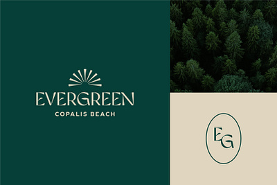 Evergreen | Hotel & Resort Logo brand design branding graphic design green hotel logo logo design logomark logotype typography vector