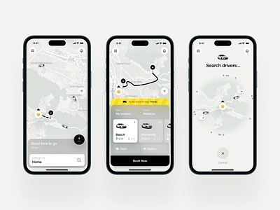 Taxi car card dashboard design homepage illustration interface ios iphone mobile news order pay ui