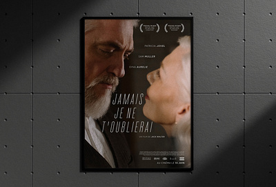 JAMAIS JE NE T'OUBLIERAI - Movie Poster Design abstract design artwork design cinema poster digital art film poster flyer design graphic design minimal design movie poster movie poster design poster artwork poster design