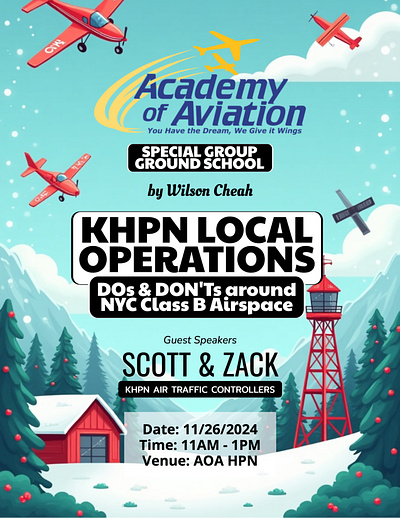 Flyer design for a flight school based in NY... branding flyer graphic design marketing materials vector