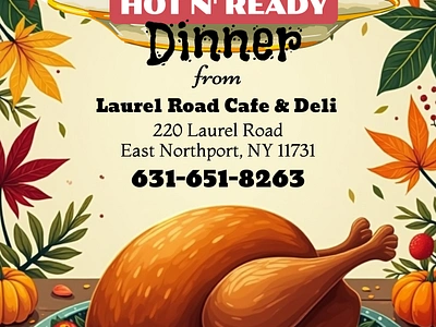 Flyer for a famous cafe in Long Island branding flyer marketing materials vector