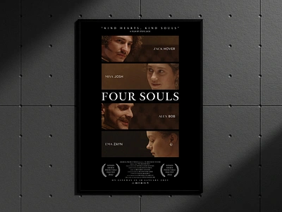 FOUR SOULS - Movie Poster Design abstract design artwork design cinema poster digital art film poster flyer design graphic design minimal design movie poster movie poster design poster artwork poster design