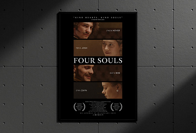 FOUR SOULS - Movie Poster Design abstract design artwork design cinema poster digital art film poster flyer design graphic design minimal design movie poster movie poster design poster artwork poster design