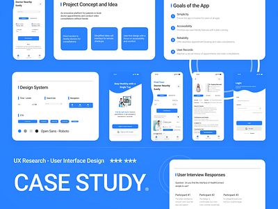 Case Study: Doctor Appointments and Video Consultations App app case study doctor doctor app doctor appointment app interface nearby doctor app prototype ui ui design ui ux design ui uxr user experience user experience research user research ux ux design uxr video call video consultation app