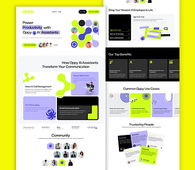 OPPY pro AI website redesign and updation application design branding design figma graphic design illustration landing page material design prototyping redesign responsive design software design ui