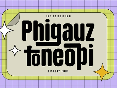 Phigauz Foneopi Sans Serif Rounded Font Game Kids animation branding design font fonts graphic design logo nostalgic rounded rounded font rounded sans rounded sans font sans fonts sans serif