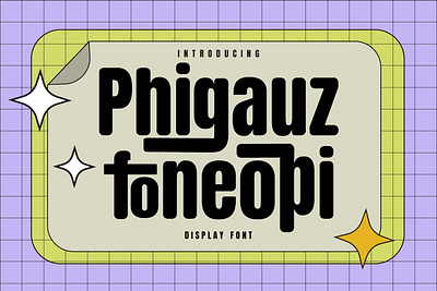 Phigauz Foneopi Sans Serif Rounded Font Game Kids animation branding design font fonts graphic design logo nostalgic rounded rounded font rounded sans rounded sans font sans fonts sans serif