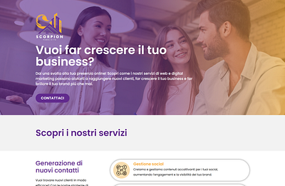 Scorpion Agency - Landing page elementor landing page ui design web design wordpress