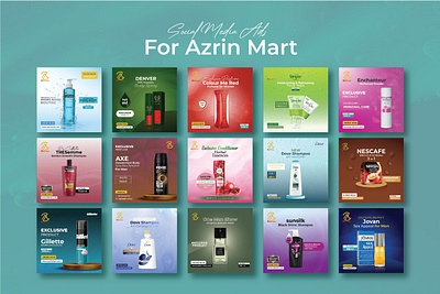 Social Media Ads Design For Azrin Mart advertisingcampaign azrinmart brandawareness brandpromotion businesspromotion contentcreation creativedesign designinspiration digitalmarketing graphicdesign graphicdesigners marketinggoals marketingideas marketingstrategy onlinemarketing productadvertising retailmarketing socialmediadesign socialmediamarketing visualstorytelling