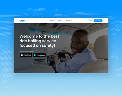 Cue - A Transit Website transit app transportation website ui uiux ux