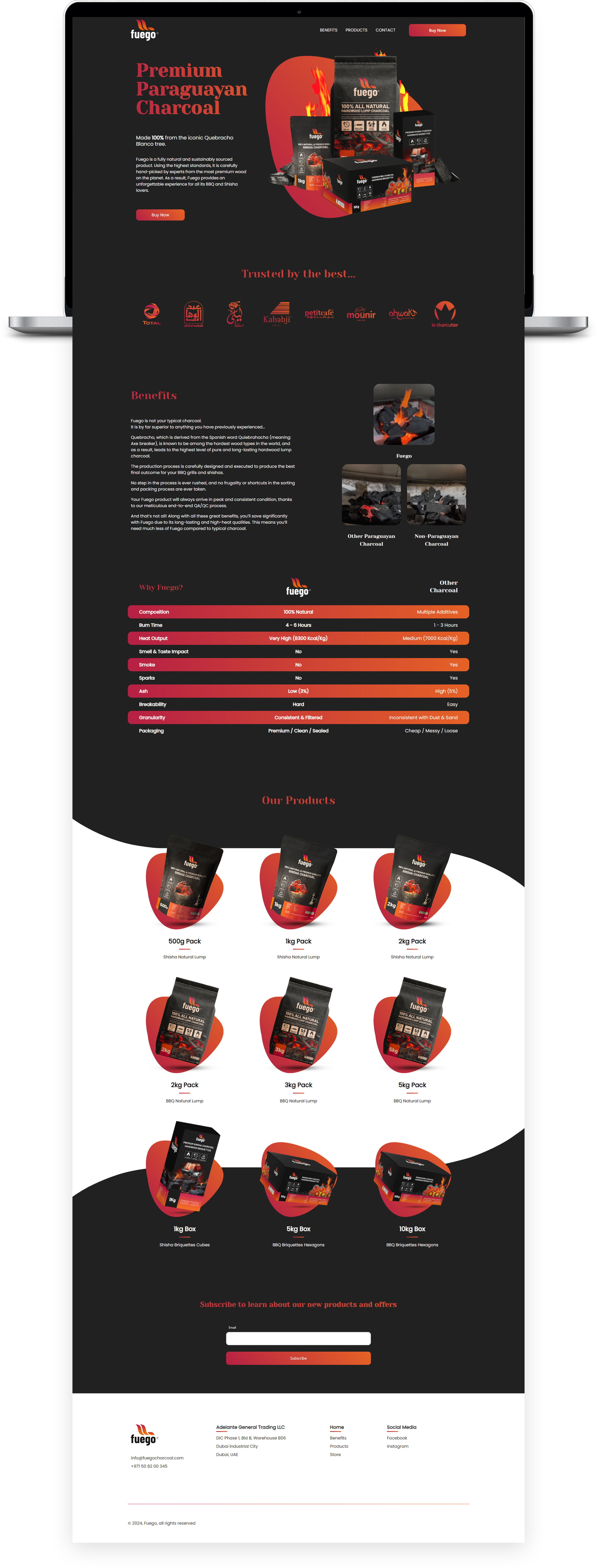 Fuego - Web Design 3d animation branding graphic design logo motion graphics ui ui ux ui ux design ux web web design web page website