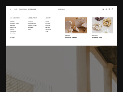 Navigation menu dropdown - Ecommerce branding collection dropdown figma links mega menu menu navigation navigation dropdown menu popular promotion shop store trending ui ux view all web web design website